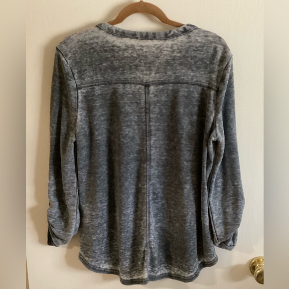 Jane and Delancey Charcoal Mineral Wash Top - Picture 2 of 3